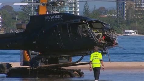 seaworld chopper crash footage